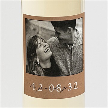 Etiquette de bouteille mariage réf. N3002227