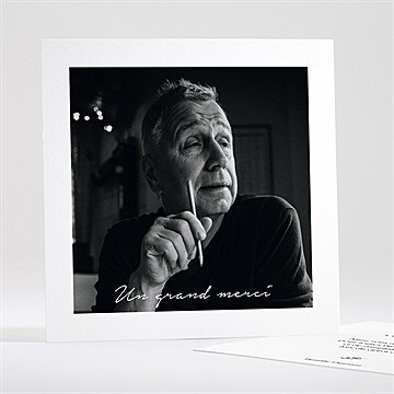 Remerciement décès pour toi carré