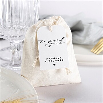 Pochon mariage  classique photo - Mise en situation
