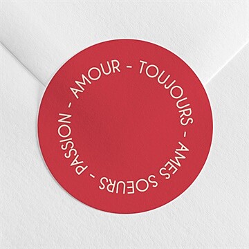 Sticker mariage orange et fuchsia
