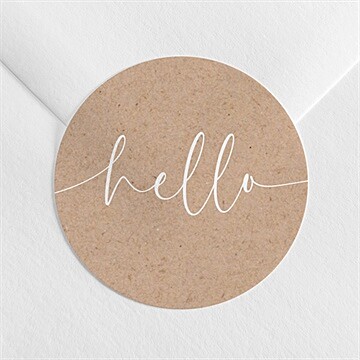 Sticker naissance kraft photos