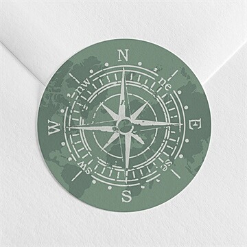 Sticker mariage passeport tropical