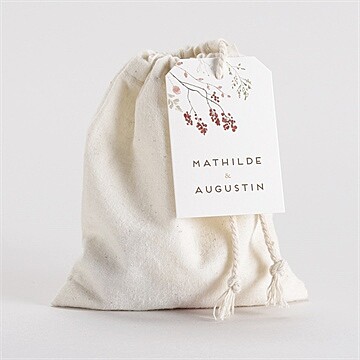 Pochon mariage  couronne d'automne sticker