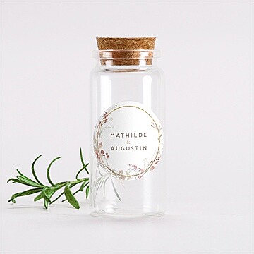 Mignonette mariage couronne d'automne