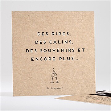 Remerciement mariage champagne