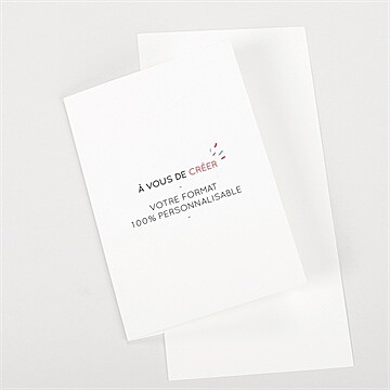 Faire-part mariage vierge plié