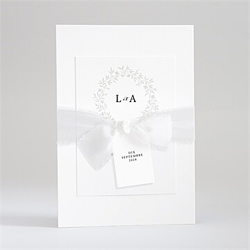 Faire-part mariage sublime superposition