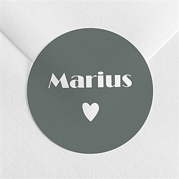 Sticker naissance haut en rayures