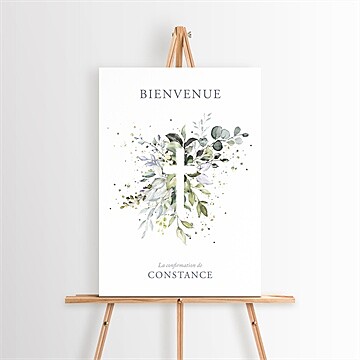 Panneau bienvenue confirmation souffle