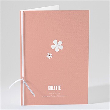 Livret de messe baptême charité or