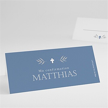 Marque-place confirmation grandeur