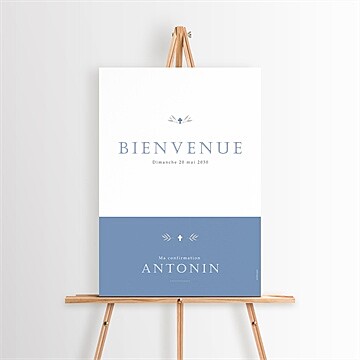 Panneau bienvenue confirmation grandeur