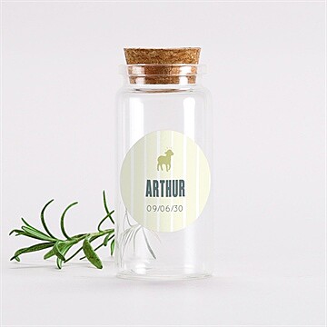 Mignonette communion agneau marque-page