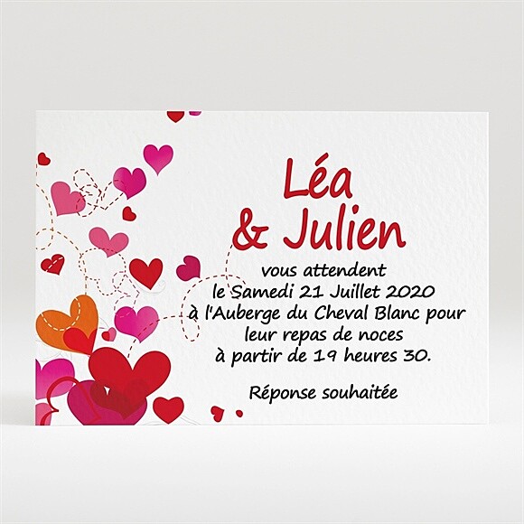 Carton d'invitation mariage Humour et originalité réf.N12052