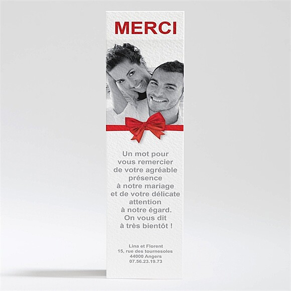 Remerciement mariage Love actually réf.N20035