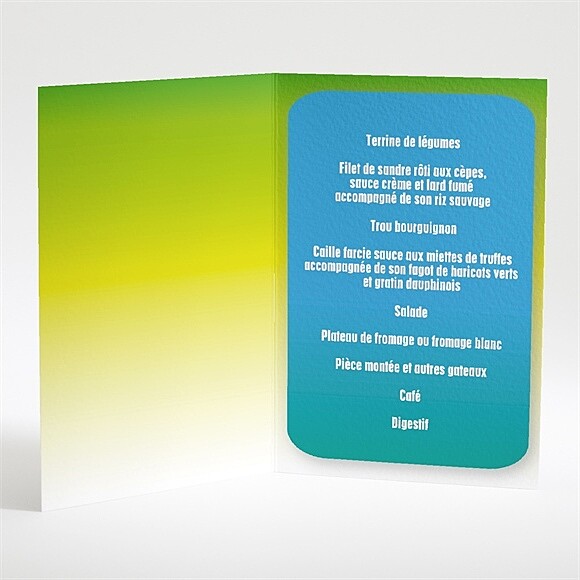 Intérieur du menu