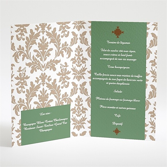 Intérieur du menu