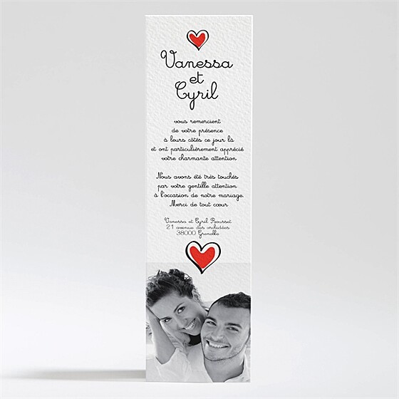 Remerciement mariage original et frais