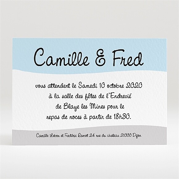 Carton d'invitation mariage Surprise nous nous marions réf.N120171