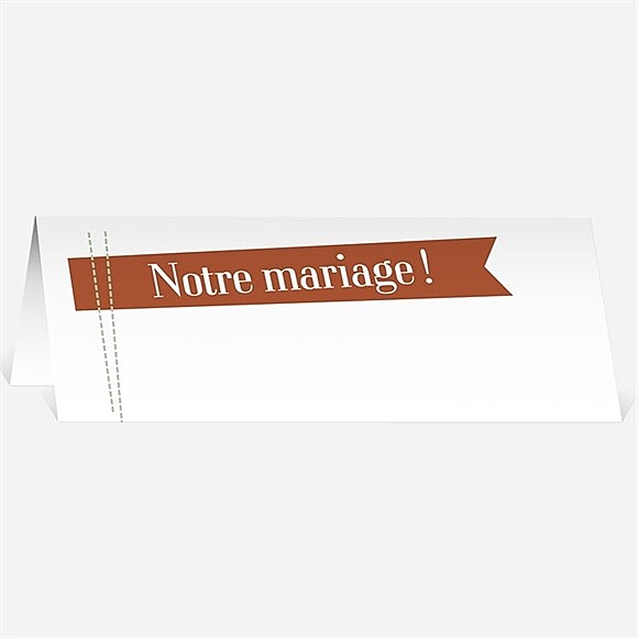 Marque-place mariage Fantaisie et joie d'annoncer ! réf.N440150