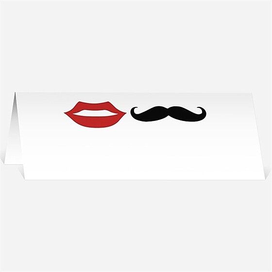 Marque-place mariage humouristique tendance photo