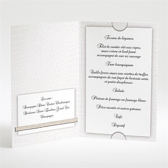 Intérieur du menu