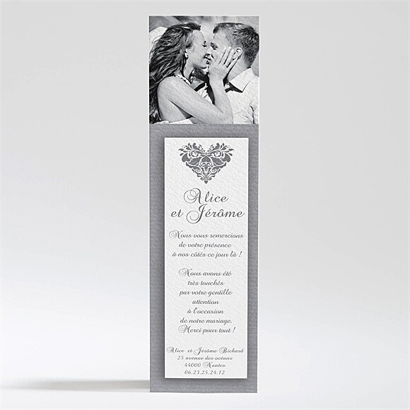 Remerciement mariage Coeur floral réf.N200224