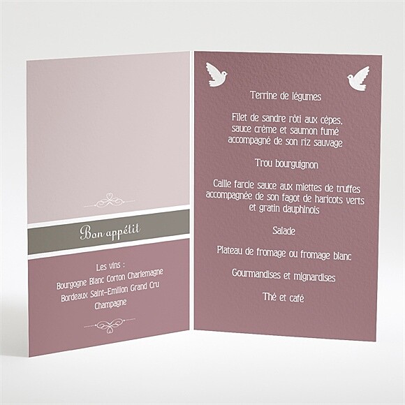 Intérieur du menu