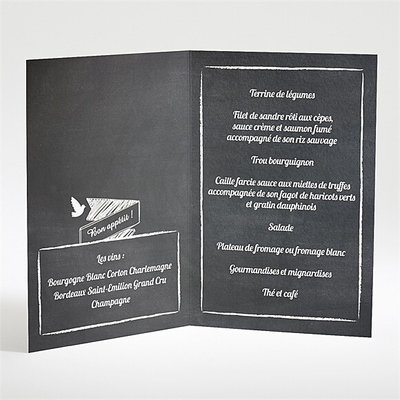 Intérieur du menu