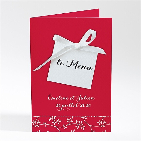 Menu mariage Aux couleurs de notre amour réf.N401337