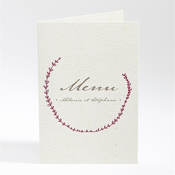 Menu mariage oui encadré original