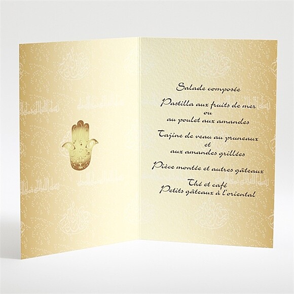 Intérieur du menu
