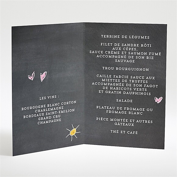Intérieur du menu