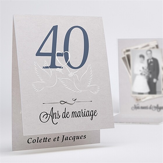 Invitation anniversaire de mariage la fête de nos années