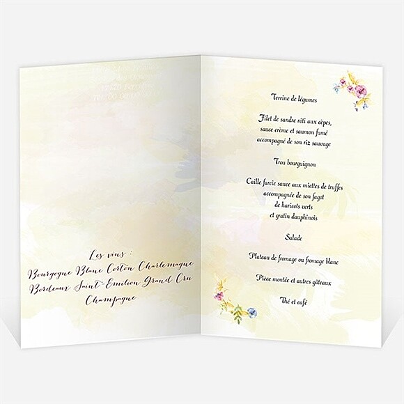 Menu ouvert