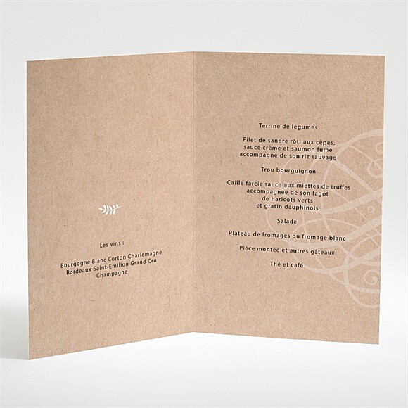 Menu ouvert