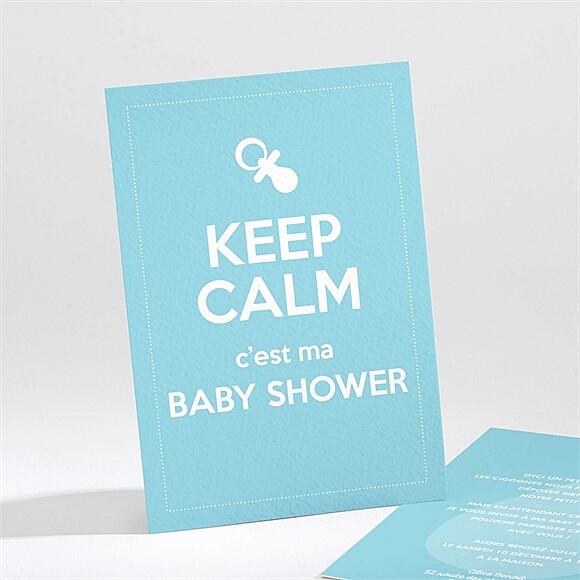 Faire-part baby shower Keep calm réf.N21184