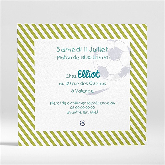 Dos de l'invitation
