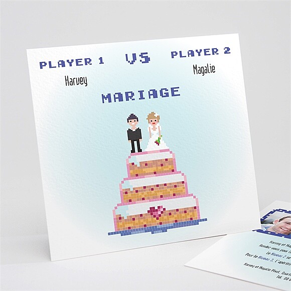 Faire-part mariage Le gâteau des mariés réf.N311146