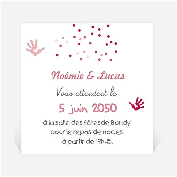 Carton d'invitation mariage Un air de Vacances réf.N300707