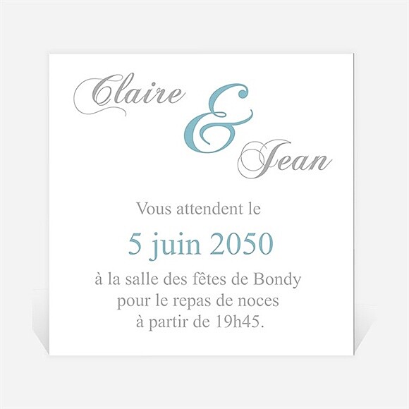 Carton d'invitation mariage L'élégance en photos réf.N300764