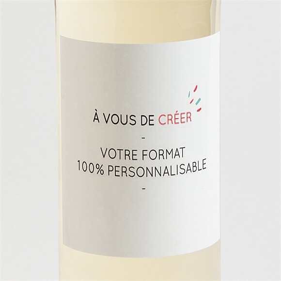 Etiquette de bouteille communion Vierge (9,5 cm x 9,5 cm) réf.N300791