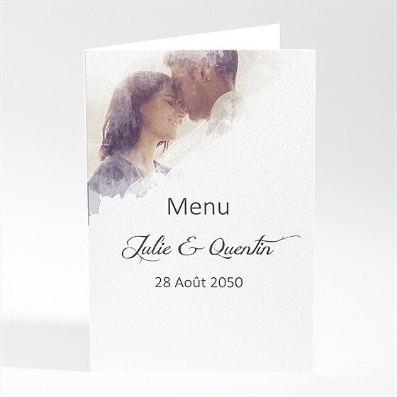 Menu mariage tendresse photo