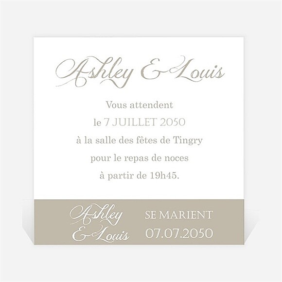Carton d'invitation mariage Notre annonce en photos réf.N300897