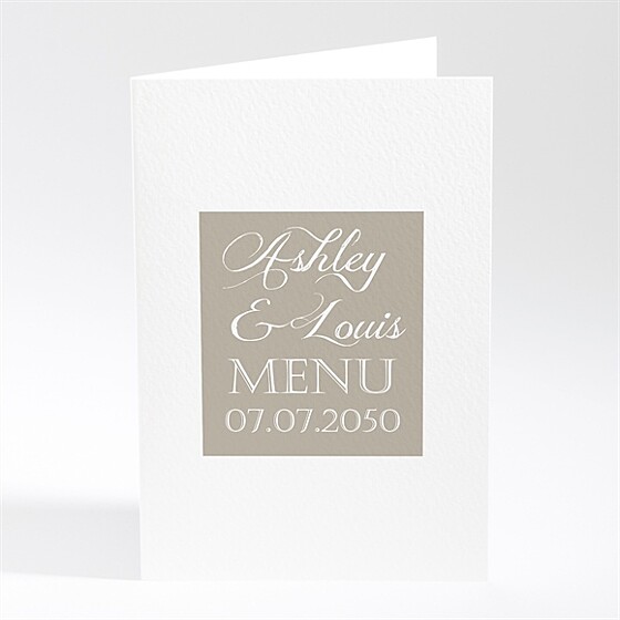Menu mariage notre annonce en photos