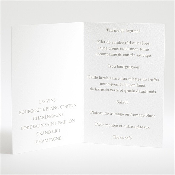 Menu ouvert