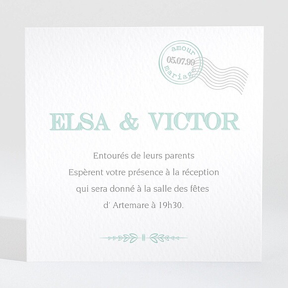 Carton d'invitation mariage On s'envole réf.N300959