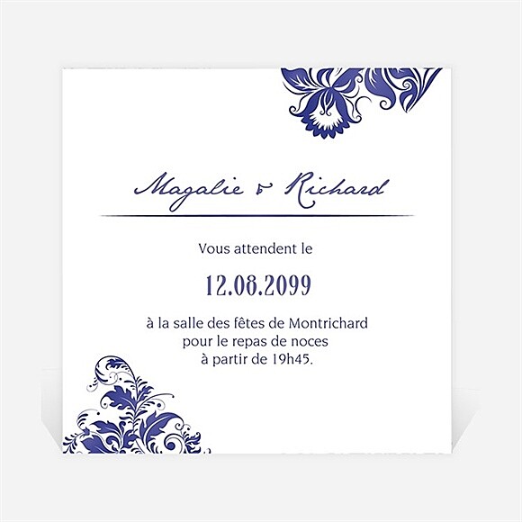 Carton d'invitation mariage Faïence et porcelaine réf.N300965