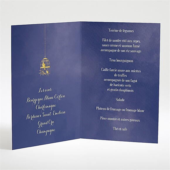 Menu ouvert