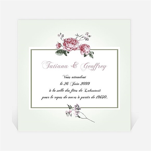 Carton d'invitation mariage Garden Party réf.N3001025